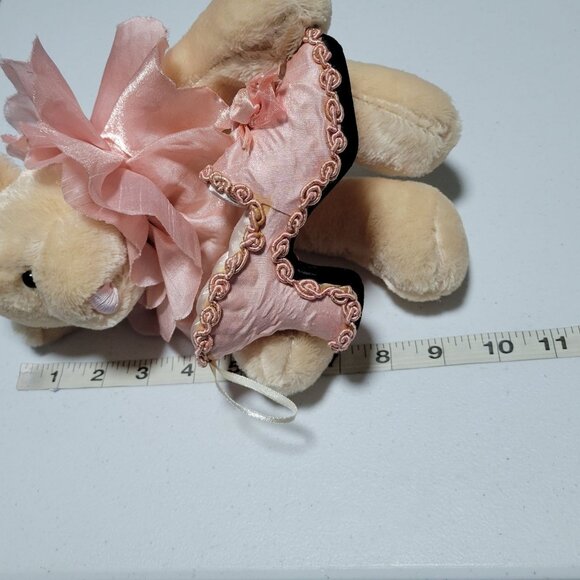 Dan Dee Teddy Bear Ring Holder 9 inch Plush Pink High Heel Jewelry Box - Picture 7 of 7